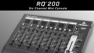 Peavey RQ200 6Channel Mixer Console  Video Overview [upl. by Anderegg]