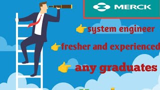 Merck Recruitment 2024Any Graduate Freshers Experience  Full time workfromhomejobs [upl. by Trude]