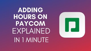 How To Add Hours On Paycom 2024 [upl. by Nwatna561]