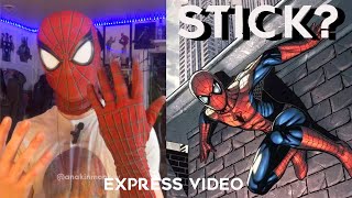 How does spider man stick to walls EXPRESS VIDEO [upl. by Acinomad813]