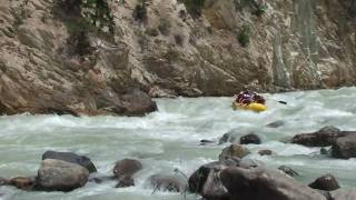 Whitewater Rafting Kicking Horse River July 24 2009 [upl. by Ainomar]