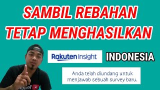 Cara Kerjakan Survei di Rakuten Insight  Aplikasi Penghasil Uang [upl. by Joleen245]