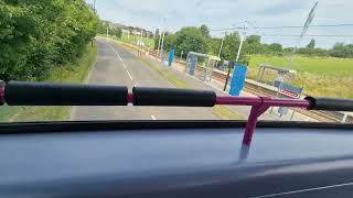 Bus Ride First Sheffield BL1 Tram Replacement Halfway to Gleadless Townend B9TL Gemini 2 31724 [upl. by Malsi187]