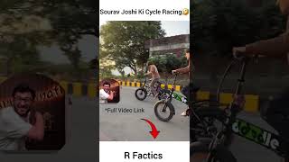 Sourav Joshi ne ki Cycle Race 🤣  souravjoshivlogs souravjoshi souravjoshimemes shorts [upl. by Alahc]