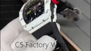 Sonic Factory Richard Mille RM3501 42mm Carbon Fiber Rubber Strap Skeletonized Dial [upl. by Chuch586]