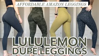 The Best Lululemon Lookalike Leggings  Amazon Leggings [upl. by Orag]