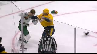 Marcus Foligno Drops The Gloves With Luke Schenn [upl. by Khai]