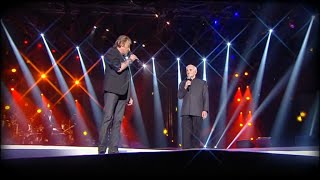 Johnny Hallyday  Sur ma vie  amp Charles Aznavour  Fête de la chanson française [upl. by Wivina]