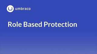 Members in Umbraco 8 Role Based Protection [upl. by Acirrej]