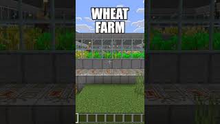 BEST AUTOMATIC WHEAT FARM in minecraftbedrock [upl. by Latea509]