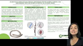 HELMINTOS DA COBRADEDUASCABEÇAS AMPHISBAENA PRETREI DA MATA ATLÂNTICA SUL DA BAHIA BRASIL [upl. by Hasile518]