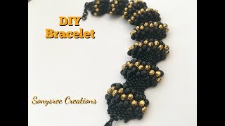 How to make peyote wave BraceletTUTORIAL [upl. by Nils]