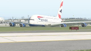 A380 Nose Dive Landing XP11 [upl. by Erdnassak]