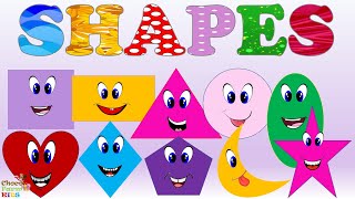 The Shapes Song  We are shapes  Shapes with examples  Nursery Rhymes for children kids toddlers [upl. by Yarak201]