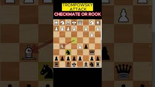 TRAP IN TROMPOWSKY ATTACK shorts chessopeningtrap openingtraps chesstraps chessmastertrap [upl. by Harri590]