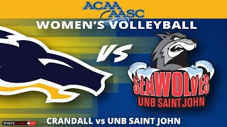 ACAA Womens Volleyball 🏐 UNBSJ  Crandall Nov 17 2024 [upl. by Rettig]