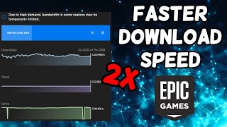 How To Increase Epic Games Launcher Download Speed FASTER [upl. by Ymmij367]