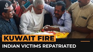 Families receive bodies of Indian workers killed in Kuwait apartment fire  Al Jazeera Newsfeed [upl. by Eissac]