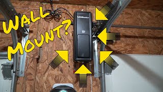 Wall Mount Garage Door Opener LiftMaster 8500 Elite Series Jackshaft Operator Review and Install [upl. by Bradshaw]