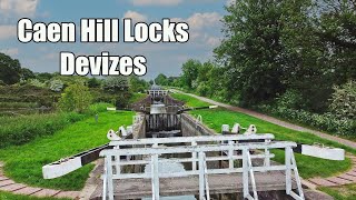 Caen Hill Locks Devizes Wiltshire [upl. by Brandi]