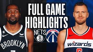 NETS at WIZARDS  NBA FULL GAME HIGHLIGHTS  December 12 2022 [upl. by Shoshana67]