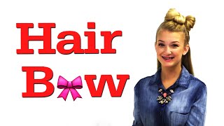 Lady Gaga Hair Bow Tutorial 17daily [upl. by Ntsuj]