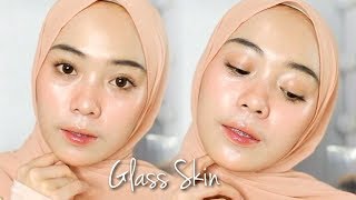 Glass Skin Skincare  Makeup Tutorial  Putri Melati [upl. by Doroteya]