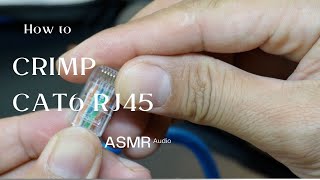 How to CRIMP CAT6 RJ45  ASMR [upl. by Schaumberger592]