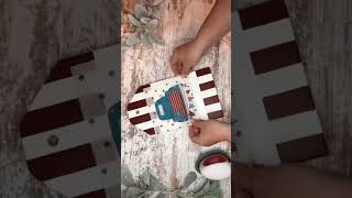 How to Decoupage with Paper Napkins  DIY Craft  Wood Crafts diy craft decoupage homedecor [upl. by Kirre822]