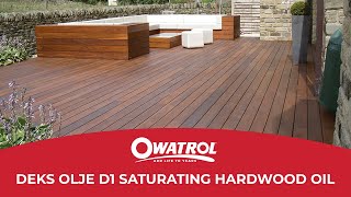 Owatrol Deks Olje D1  Hardwood Saturating Oil [upl. by Asiilanna]