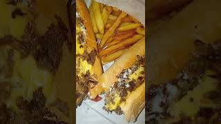 Subs once again from Pizza Palace here in Dundalk Maryland cocacola cheesesteaks fries [upl. by Thorlie]