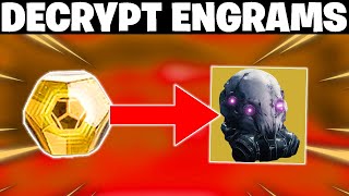 How To Decrypt Engrams In Destiny 2  Destiny 2 Season of the Haunted [upl. by Siulegroj]