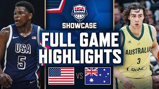 AUSTRALIA vs USA  USAB SHOWCASE  FULL GAME HIGHLIGHTS  July 15 2024 [upl. by Russia]