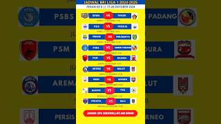 JADWAL LIGA 1 PEKAN KE 8 PERTARUNGAN PAPAN ATAS PERSIB VS PERSEBAYAPSIS VS PERSIJAPERSIS VS BORNEO [upl. by Enaej]