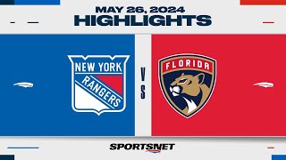 NHL Game 3 Highlights  Rangers vs Panthers  May 26 2024 [upl. by Nairrot]