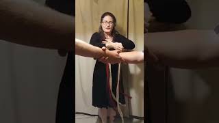 Handfasting Ribbon Ceremony Demonstration [upl. by Humble]