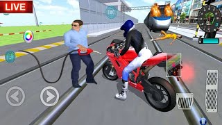 ✅3D Driving Class Simulator Bullet Train Vs Motorbike  Bike Driving Game  Android Gameplay [upl. by Rianna]