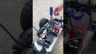 What it’s like to start a nitro RC car 😳 rccar nitro nitrocar [upl. by Winterbottom956]