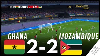 AFCON2023 Ghana 22 Mozambique  HIGHLIGHTS • Simulation amp Recreation from Video Game [upl. by Assirod]