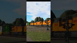 UP Intermodal with UP 1983 leading heritageunit unionpacific train roblox [upl. by Miru162]