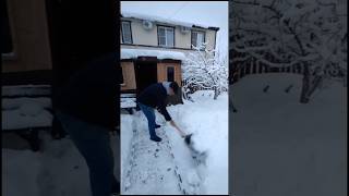 Shovelling The Snow viral nicole family funny love shorts trending baby [upl. by Nigle789]