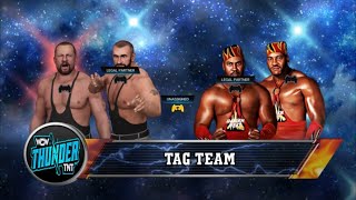 The Bushwhackers Vs Harlem Heat Wcw 2k23 [upl. by Albertine815]