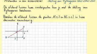 Afstanden in een assenstelsel2havovwoH52B [upl. by Euqinamod]