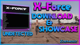 XForce MODMENU DOWNLOADTUTORIAL  SHOWCASE  UNDETECTED PCGTA [upl. by Boaten]