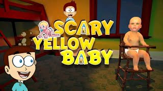 Scary Baby In Yellow 3D  Granny Baby Games  Shiva and Kanzo Gameplay [upl. by Agem]