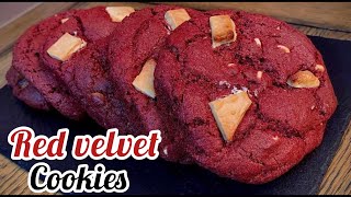 NYC Red Velvet Cookies  Red Velvet Cookies  Cookies [upl. by Ahsitahs]