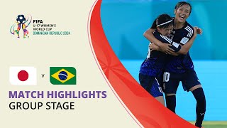 HIGHLIGHTS Japan v Brazil  FIFA U17 Women’s World Cup 2024 [upl. by Ahsilak]