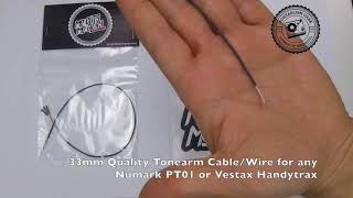 330mm Tonearm Cable  Wire for any Numark PT01 or Vestas Handytrax [upl. by Ardnalac]