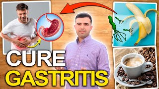 CURE GASTRITIS NATURALLY  5 Natural Ways To Eliminate Gastritis [upl. by Summers739]