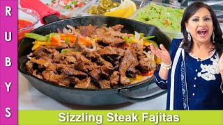 Sizzling Steak Fajitas Recipe in Urdu Hindi  RKK [upl. by Ethbinium]